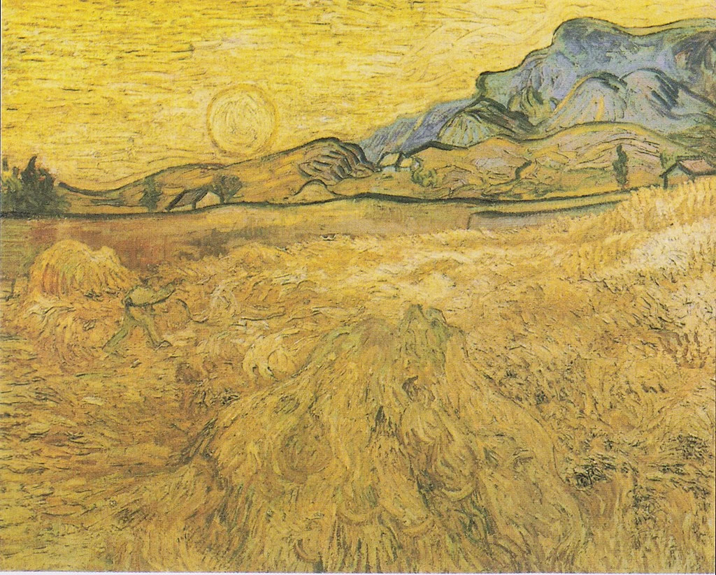  27-Vincent van Gogh-Campo di grano con Mietitore e Sole - Kröller-Müller Museum, Otterlo 